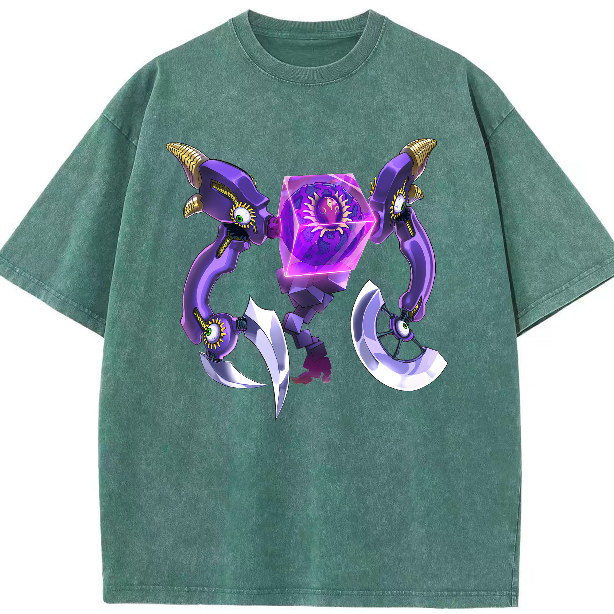 （画像用） 遊☆戯☆王 Yu-Gi-Oh! 綿100% ヴィンテージ風 半袖Tシャツ（フロントプリント）